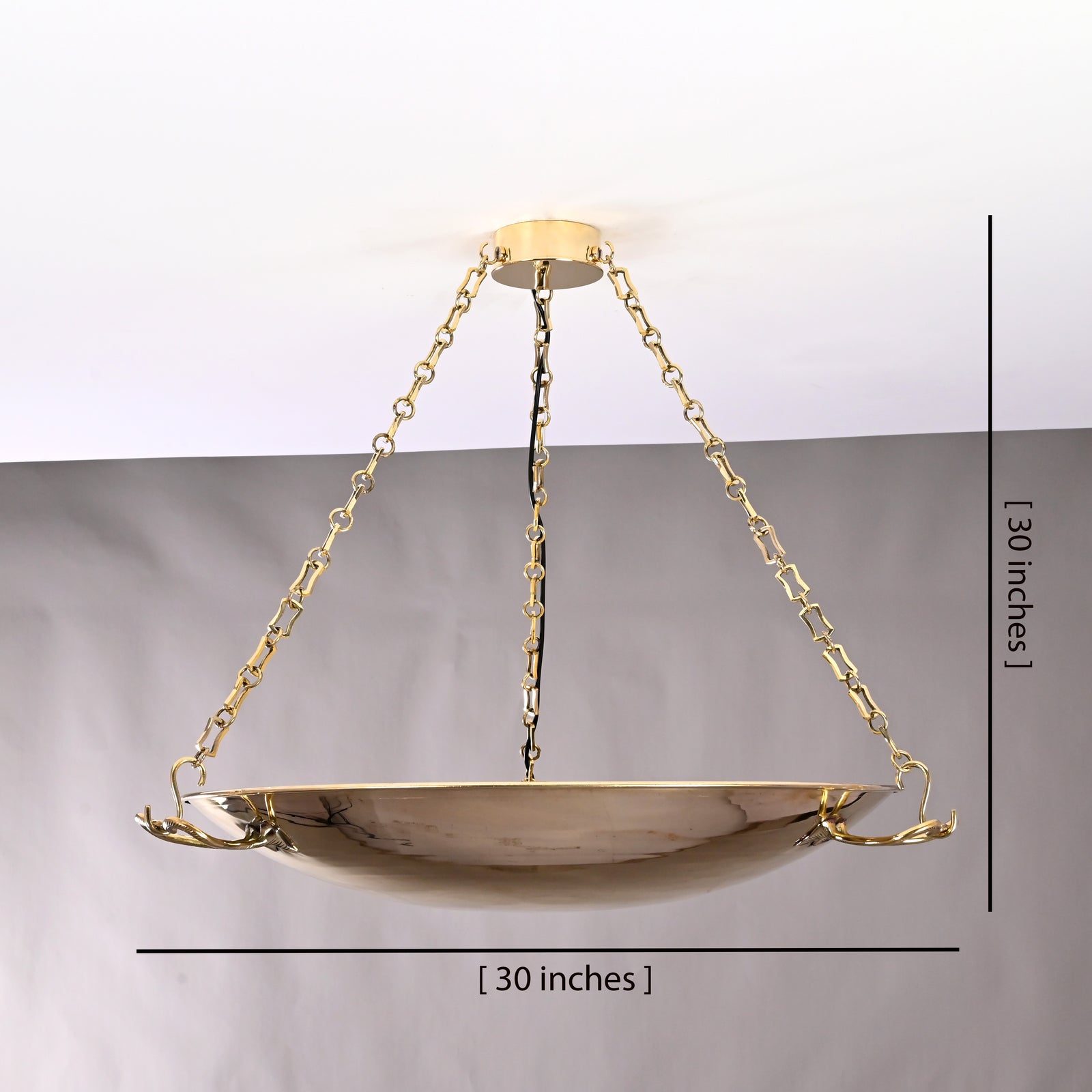 Size guide for Cairo Discus - Uplifting Ceiling Chandelier - 5 Lights - 32491