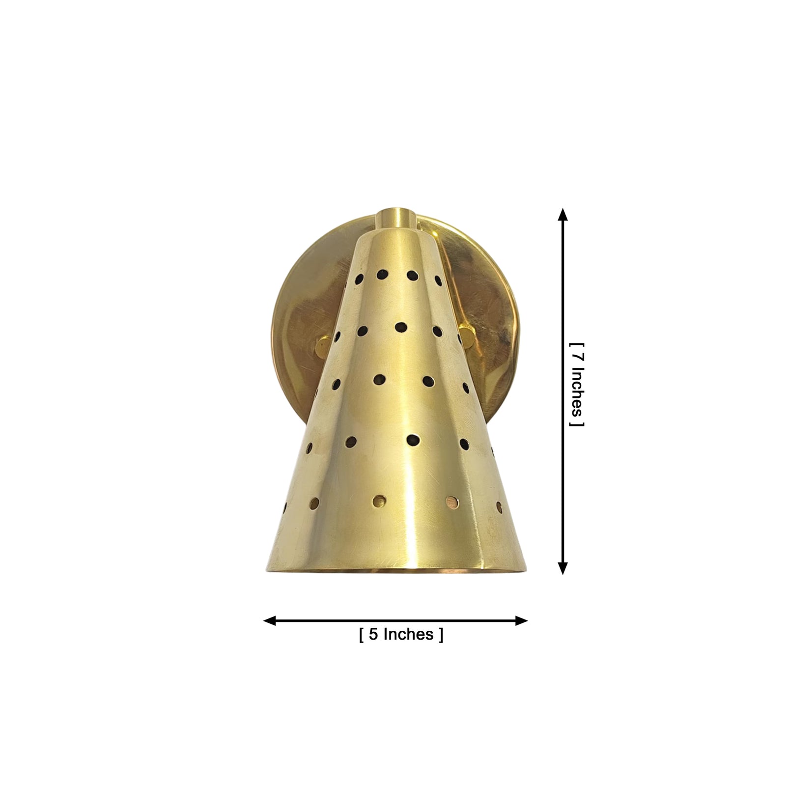 Size guide for Milan Adjustable Cylinder Wall Sconce – Perforated Shade – 10 Inch – Model 32772