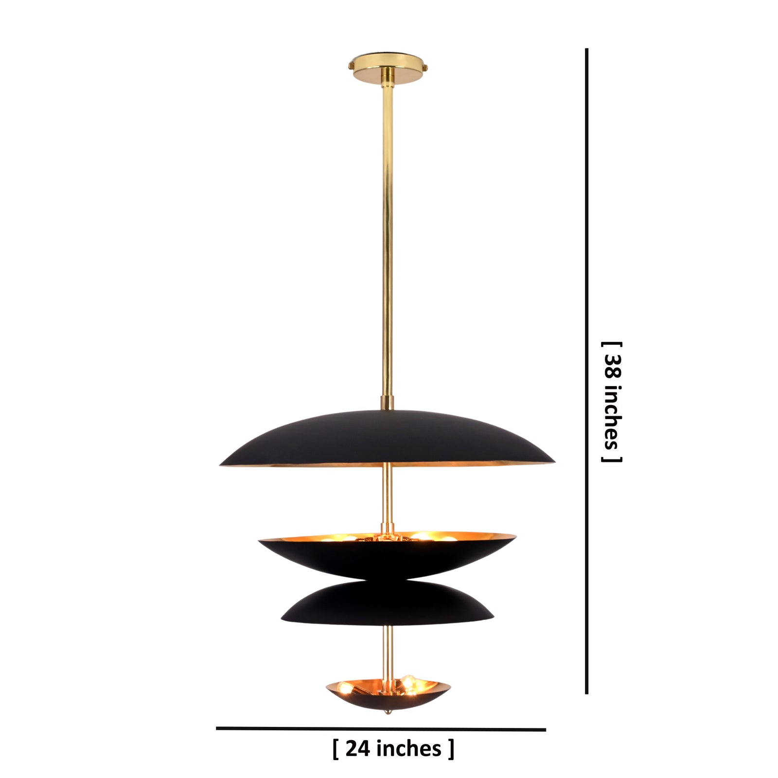 Size guide for Berlin Cascade - Uplifting Mid-century Chandelier - 8 Lights - 33137