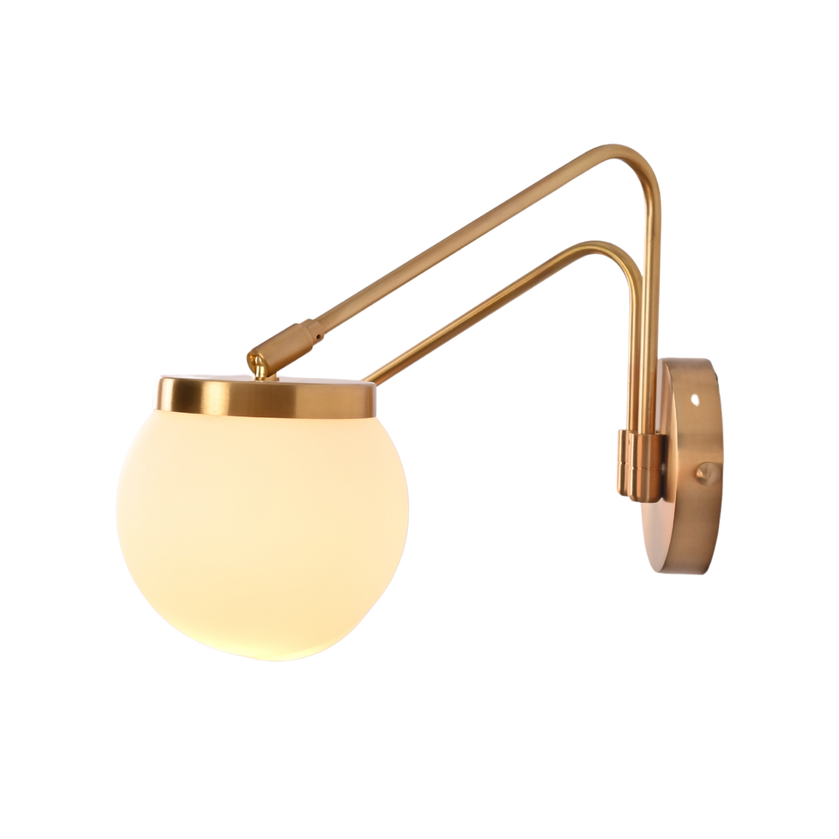 Size guide for Customizable Double Globe Wall Sconce – Mid Century Vanity Light Fixture - Model 32981
