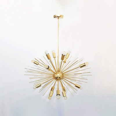Industrial Brass Made, Brass Urchin Chandelier Lamp, Sputnik Ceiling Light, Brass Premium Modern Urchin Designer Light, Made of Brass, Decorative Light Fixture