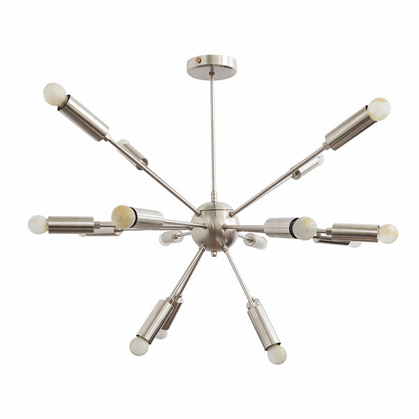 16 Arms Brass Sputnik Chandelier 32" Wide - 32128