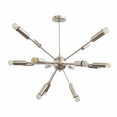 Industrial Brass Made, Brass Sputnik Chandelier, 16-Arm Modern Ceiling Lamp, Decorative Luxury Lobby, Living Room, Bedroom, Dining Room, Modern 16-Light Chandelier
