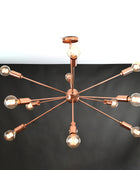 12 Arms Brass Sputnik Chandelier 36