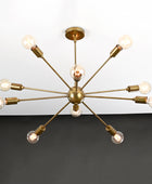 10 Arms Brass Sputnik Chandelier 33