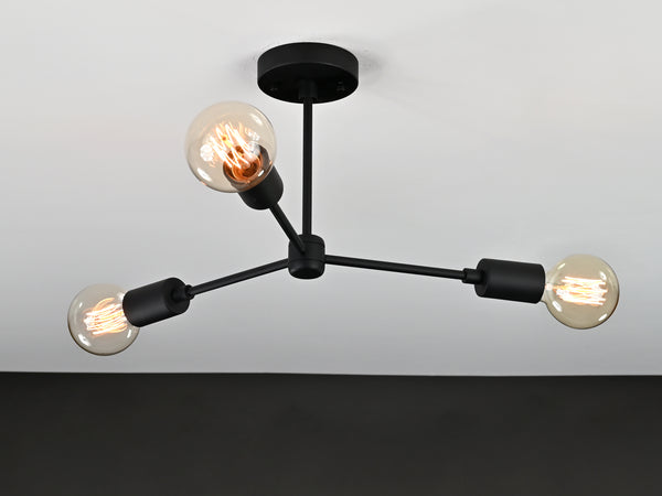 3 Arms Ceiling Light 15.5" Wide - 32171