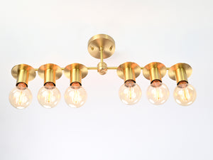 6 Bulbs Brass Vanity Light 26