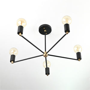 5 Arm Brass Sputnik Chandelier 23