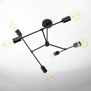 6 Arms Brass Ceiling Light 20