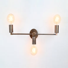 Customizable Mid-Century Modern Brass Wall Sconce | Sleek Minimalist Design - 32502