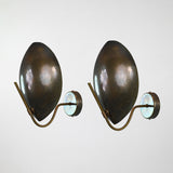 Modern Art-Inspired Wall Sconce with Sculptural Dome Shade | Customizable 13" Decorative Fixture - 32583