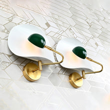 Contemporary Artistic Wall Sconce with Curved Backplate | Customizable Handcrafted Accent Lighting - 32585