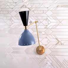 Mid-Century Diabolo Style Swing Arm Wall Sconce | Customizable 28