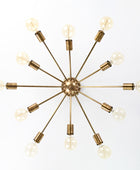 12 Arms Brass Sputnik Chandelier 30