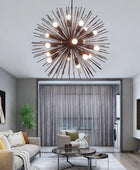 Brass Urchin Chandelier - 32136