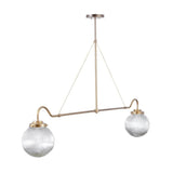 Oslo Halo - Ceiling Chandelier - 2 Lights - 62554-T2 - 55" x 6" x 25"