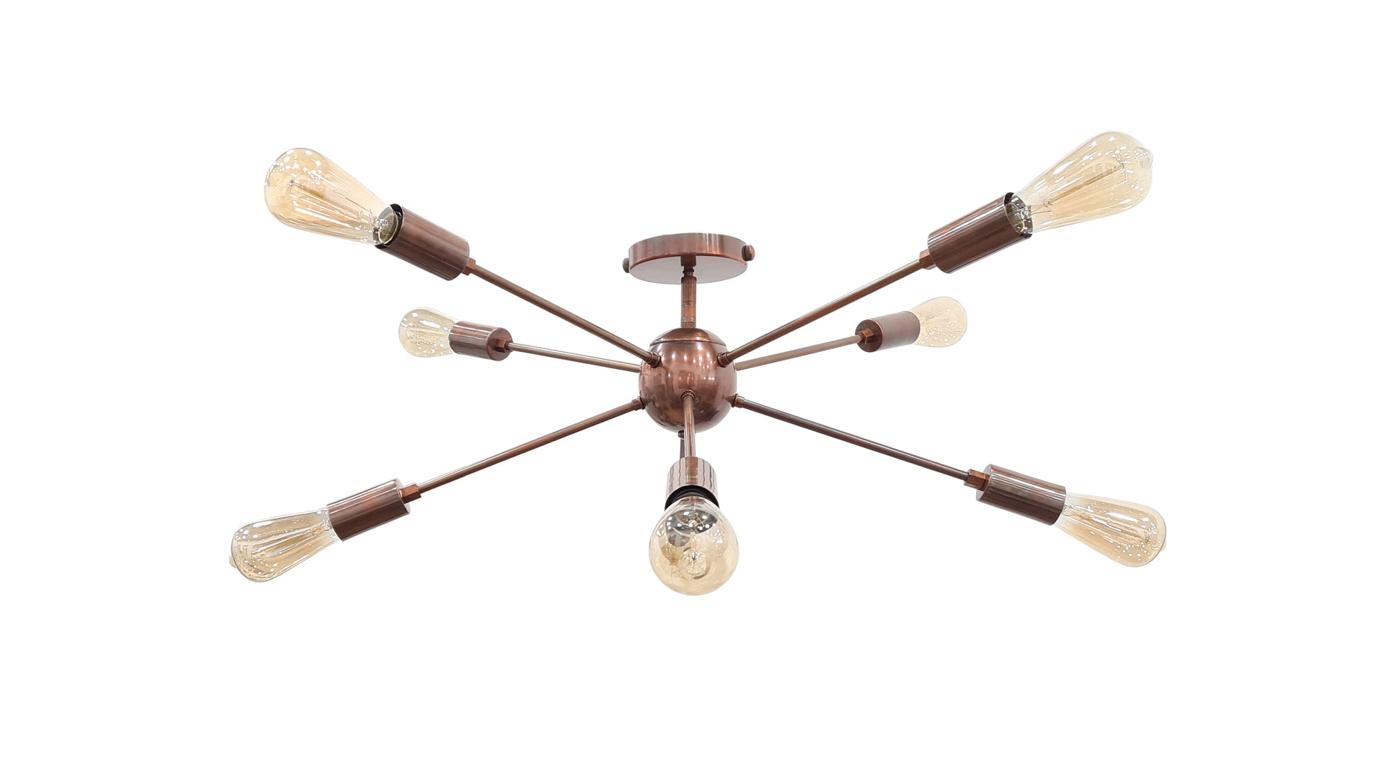 8 Arms Brass Sputnik Chandelier - 32147