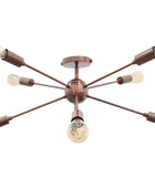 8 Arms Brass Sputnik Chandelier - 32147