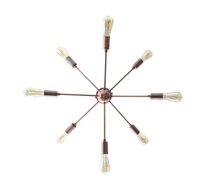 8 Arms Brass Sputnik Chandelier - 32147