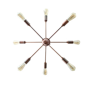 8 Arms Brass Sputnik Chandelier - 32147