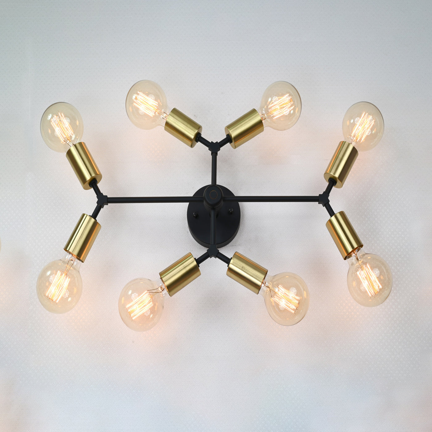 Sculptural Mid-Century Brass Wall Sconce | Customizable Statement Accent Lighting Fixture - 32519