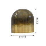 Prague Dual Patina Brass Wall Sconce – Compact Dome Downlight 72261