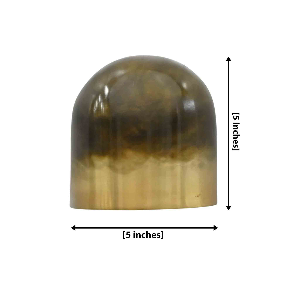 Size guide for Prague Dual Patina Brass Wall Sconce – Compact Dome Downlight 72261