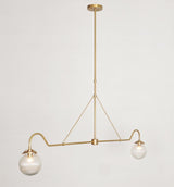 Oslo Halo - Ceiling Chandelier - 2 Lights - 62554-T2 - 55" x 6" x 25"