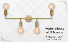 Customizable Brass Wall Sconce | Mid-Century Modern Linear Light Fixture Design - 32506