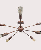 8 Arms Brass Sputnik Chandelier - 32147