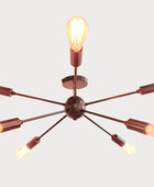 8 Arms Brass Sputnik Chandelier - 32147