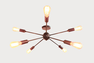 8 Arms Brass Sputnik Chandelier - 32147