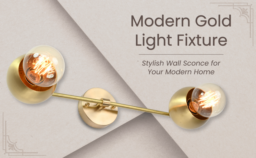 Contemporary Globe Brass Wall Sconce | Customizable Minimalist Design Fixture for Modern Interiors - 32529