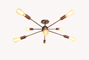 8 Arms Brass Sputnik Chandelier - 32147