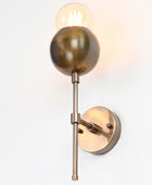 Single Light Brass Wall Sconce 12