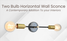 Modern Minimalist Brass Wall Sconce | Customizable Dual-Light Fixture for Contemporary Interiors - 32535