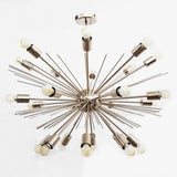 Industrial Brass Made, Brass Starburst Chandelier, Sea Urchin Chandelier Made of Brass, Large Sputnik Chandelier, 24 arms/Lights