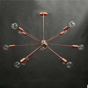 12 Arms Brass Sputnik Chandelier 36