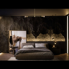 Sleek 2-Light Brass Linear Chandelier – Contemporary Minimal Ceiling Fixture with Symmetry - 32170