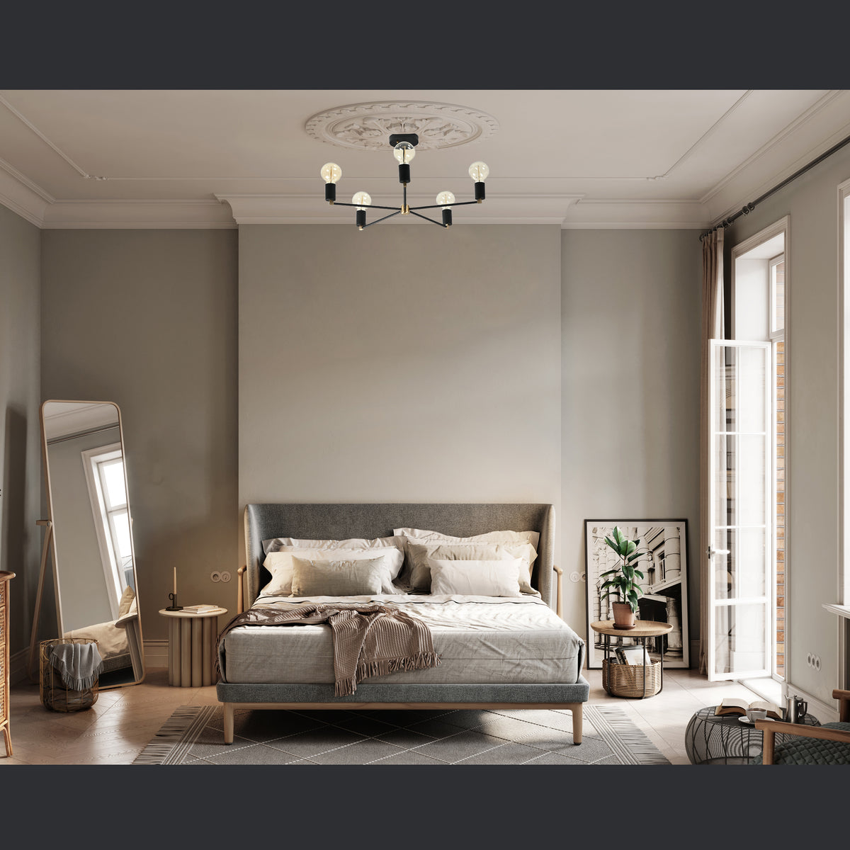 Athens Beacon - Ceiling Chandelier - 5 Lights - 32184