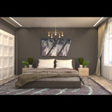 Retro 6-Light Brass Sputnik Chandelier – Vintage Ceiling Fixture with Wide Disc Shades - 32188