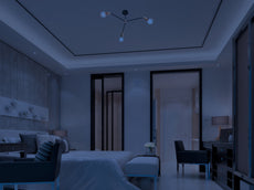 Contemporary 3-Light Black & Brass Y-Arm Chandelier – Adjustable Ceiling Fixture with Globe Bulbs - 32195