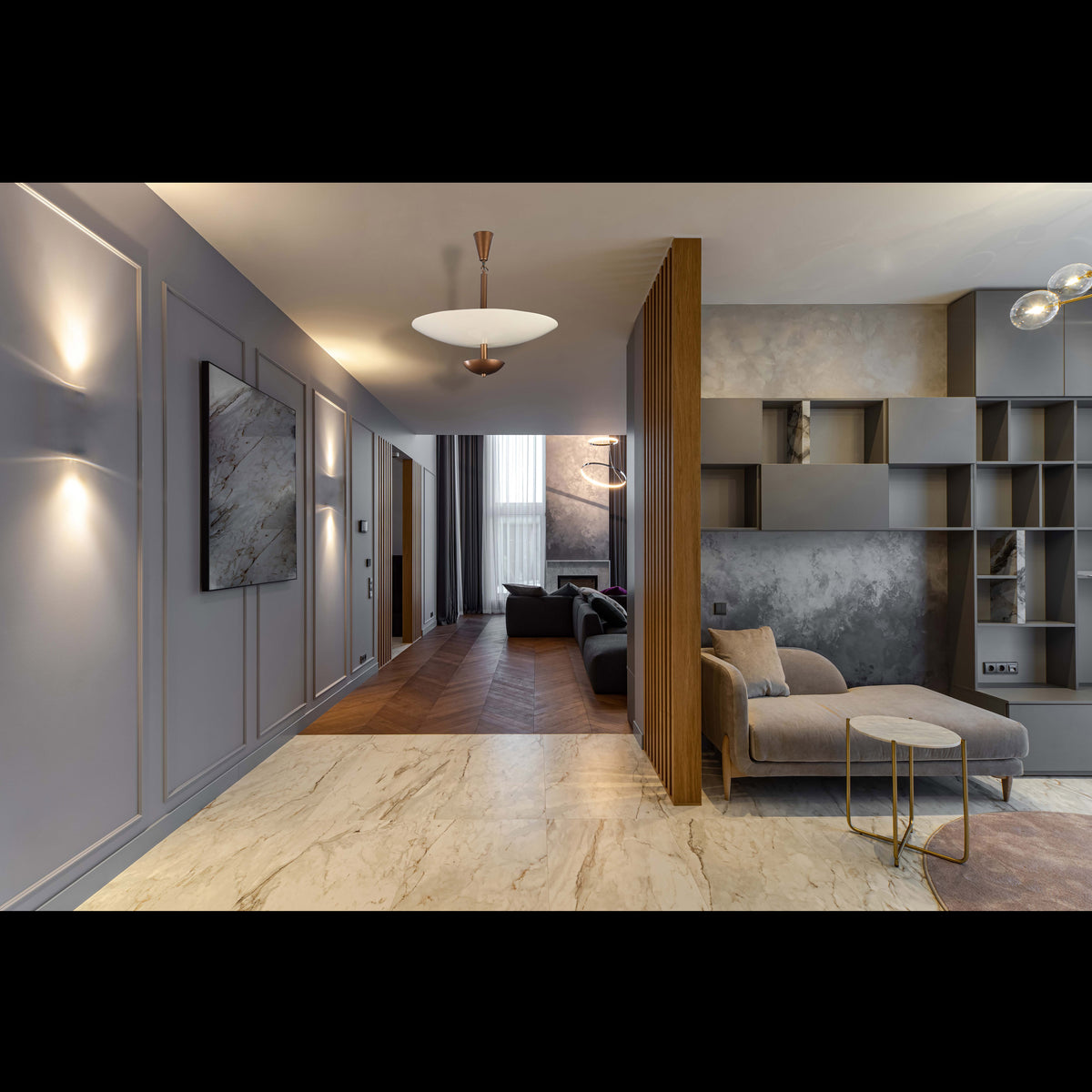 Mid-Century Saucer Pendant Light – Brass & Opal Acrylic UFO-Inspired Ceiling Fixture - 32218