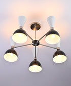 5 Arms Diabolo Style Brass Chandelier 23