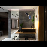 Mid-Century Diabolo Style Swing Arm Wall Sconce | Customizable 28" Adjustable Articulated Fixture - 32587