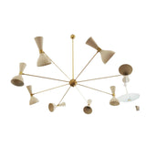 Orion Mid-Century Multi-Cone Chandelier – 16 Light – 60 Inch – Model 62022