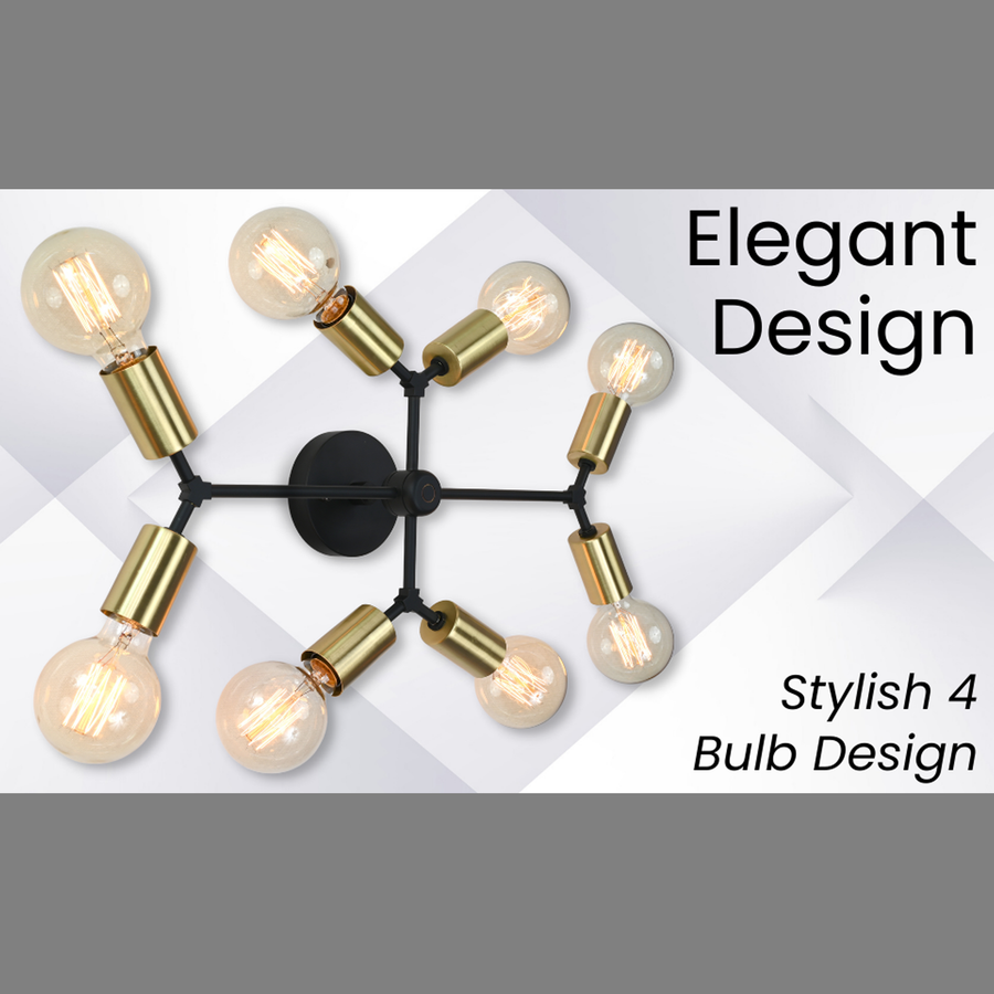 Sculptural Mid-Century Brass Wall Sconce | Customizable Statement Accent Lighting Fixture - 32519
