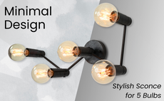 Geometric Modern Brass Wall Sconce | Customizable Designer Accent Lighting Fixture - 32520