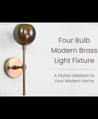 Single Light Brass Wall Sconce 12