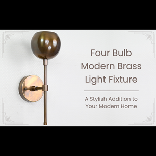 Single Light Brass Wall Sconce 12